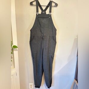 Women's Charcoal Gray Cozy Overalls
